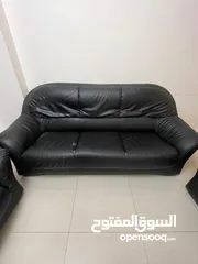  3 Leather Sofa Set