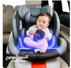  6 مقعد السيارة الدوار 360° – الأمان والراحة لطفلك مع Island Toys