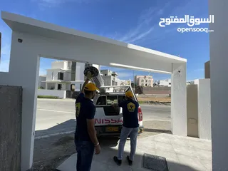 21 أبواب مداخل السيارات  المنيوم عماني الصنع درجه اولى