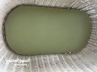  3 تخت بيبي متحرك باللون الافوايت مستعمل شبه جديد استعمال اسبوعين فقط