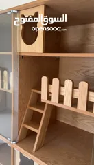  3 Wooden cat cage for sale قفص خشبي للقطط للبيع