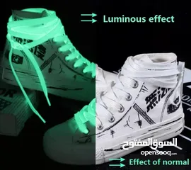  7 رباط حذاء يتوهج في الظلام _Glow in the dark shoelaces