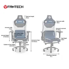  9 كرسي فانتيك جديد FANTECH ALPHA GC-283 GAMING CHAIR  White