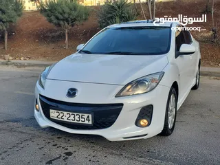  1 مازدا 3 زوووم موديل 2013 فل كامل مع الفتحه بأعلى صنف ومواصفات من فئتها  MAZDA 3 ZOOM MODEL 2013