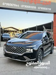  8 هونداي سنتافيه 2022 هايبرد فل اضافات اعلى صنف بريميوم بلس برستيج vip وارد كوريا لون اسود