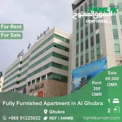  1 Fully Furnished Apartment for Rent & Sale in Al Ghubra  REF 540MB