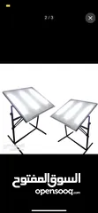  2 مرسم هندسي زجاج الشف المضيء قياسات: ‏A0 =120*80 ا