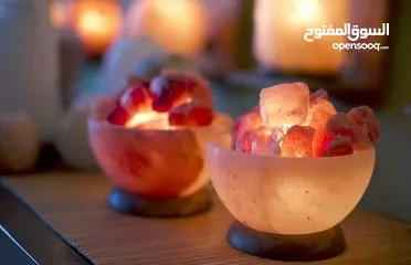  1 تيبل لاند ملح الهملايا.  Himalayan salt lamps