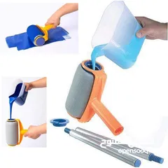  12 رول دهان PINTER ROLLER قابل للتعبئه رول الدهان 7 قطع مع عصا