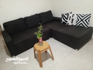  5 طقم كنب زاويه حديث كورنر لون سكني غامق صناعه اجنبيه