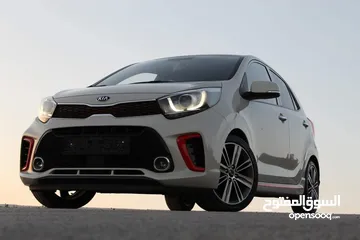  22 كيا بيكانتو GT-line 2020 للبيع ترخيص وتامين فل اللون ابيض نظيفة وحبة نادرة