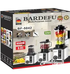  3 خلاط  BARDEFU  العملاق  متعدد المهام 3×1  بقوة 9500 وات  خلاط + مطحنة + مفرمة لحم