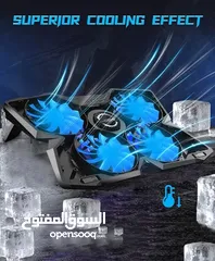  4 COOLCOLD 25V Gaming 4 Silent Fans Laptop Cooling Pad قاعدة تبريد 4 مراوح