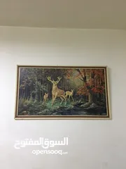  3 لوحة فنية رسم بحالة ممتازة