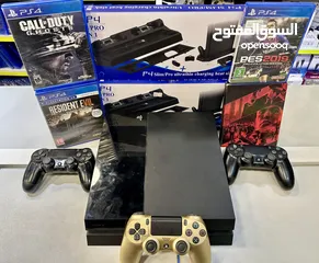  15 بلايستيشن 4 فات مع كفاله  PS4 Fat بافضل الاسعار