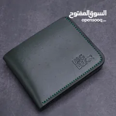  9 محفظة جلد طبيعي عالية الجودة  جلد طبيعي خام اصلية فاخرة