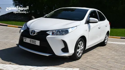  2 Available for Rent Toyota-Yaris-2022 (Monthly-2000 Dhs)