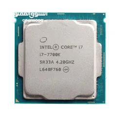  1 معالج I7 7700K و بورد gigabyte GA-H270-HD3P مستعمل خفيف