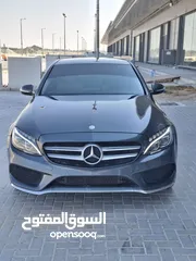  1 مرسيدس C300 رمادي 2015 امريكا