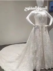  3 فستان عروس ابيض