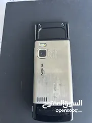  4 نوكيا 6500ونوكيا 6600 بحالة ممتازه بس بدهم بطاريه