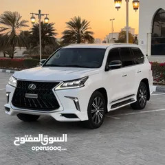  2 للبيع استيشن لكزس LX570 موديل 2016 لون ابيض بدون حوادث (( صبغة وكاله ))