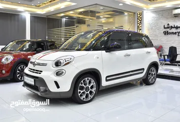  2 FIAT 500 L ( 2015 Model ) in White Color GCC Specs