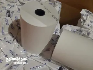  3 رول كاش للمطاعم والاسواق ليبل باركود وميزان