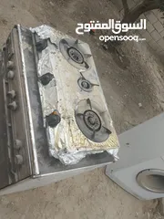  4 غاز شغال مع غساله شغاله مع غاز صغير