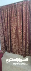  3 Beautiful Curtains ,  Cloths behind with the Rod