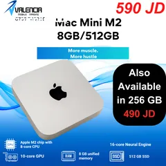 1 ماك ميني 512GB  Mac Mini M2 Chip - 512GB/8GB