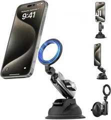  1 حامل الهاتف المغناطيسي Telesin Magnetic Suction Phone Mount Telesin Magnetic Suction Phone Mount