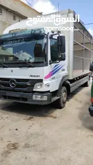  1 شاحنه مرسيدس اتكو 10 طن قائم جير عادي طول 7 متر مع رمبه