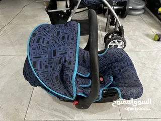  11 عرباية اطفال طقم مع كرسي سيارة للبيع بحالة الجديد..
