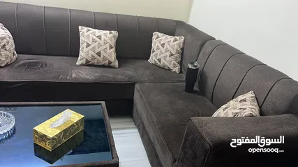  1 طقم كورنر مع طاوله تلفزيون
