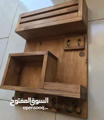  8 علاقات ملابس ،علاقات خشبية ،يدوية