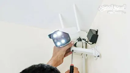  2 نظام 8 كاميرات 5 ميجا بيكسل هايفيجن لدى اليوسيفي لستالايت وأنظمة المراقبه