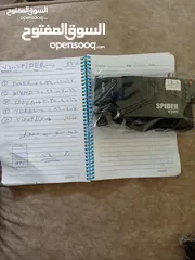  15 رسيفر سبايدر اشتراكات طويله وانترنت داخلي  فاي داخلي  رام 2 جيجا عده رسيفرات التوصيل صار علينا