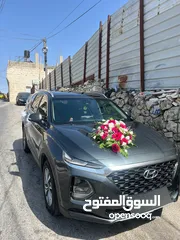  4 جيب سنتافيه للبيع موديل 2018 جيده فل اوبشن فتحه سقف