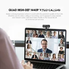  8 Fantech Luminous C30 2K Webcam كاميرا فانتيك لومينوس جديدة