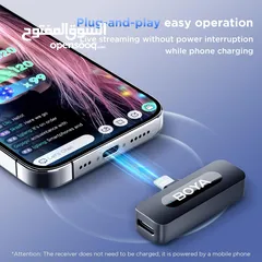  15 مايك تسجيل من براند بويا الأصلي لهواتف الايفون Boya BY-V1 For IOS Iphone Mic