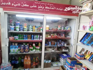  2 ثلاجة عرض عادية حجم كبير بابين بحالة جيدة تبريد جيد جدا