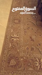  2 سجادة  كبيره تركي طول 3والعرض 2 ونص لون عسلي