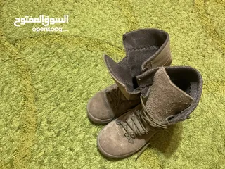  4 بسطار جيشي نمره 40 زيتي جلد اصلي