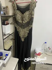  3 فستان سهره لون اسود مستعمل مره وحده فقط