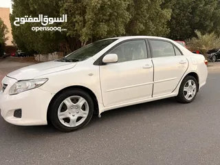  2 تويوتا كورولا 2009 شرط الفحص 1600 سي سي مكيف بارد هيئة امامية جديدة لا يوجد بها حوادث سيارة البيت