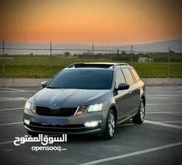  1 سكودا اكتافيا ستيشن 2019 اتوماتيك ماتور 2000 ديزل فل الفل  فتحة سقف بانوراما