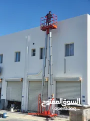  7 Man-lift for Rent and Sell سقالات ورافعات لصيانة المساجد والمباني