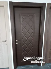  10 ابواب خشب داخلي صناعة تركي الحشوة الداخلية خشب سويد  ملبس bvc ربر على الحلق لمنع الصوت