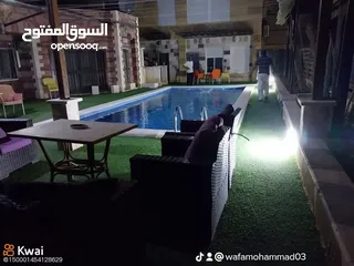  4 مزرعة للايجار اليومي  في الغور منطقه الجوفه بأسعار مناسبة وبدأت حجوزات عيد الاضحى المبارك